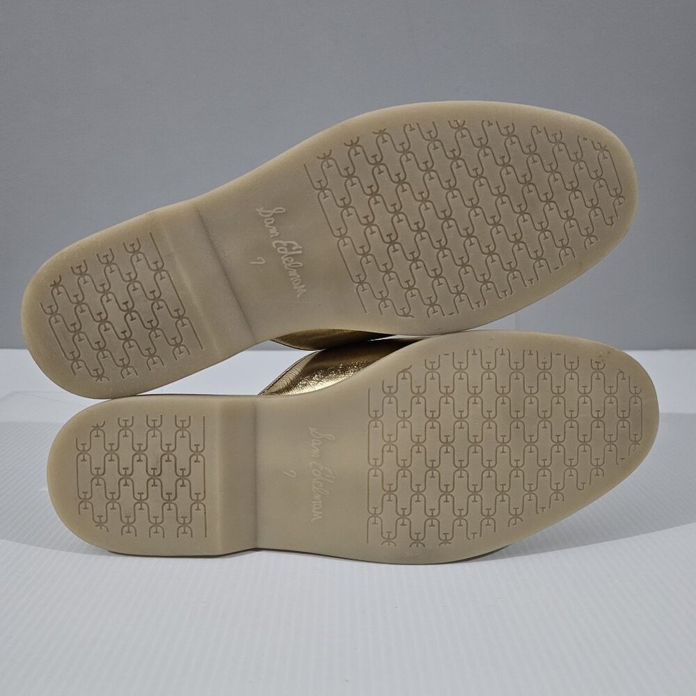 Sam Edelman Gold Mules - Picture 11 of 13